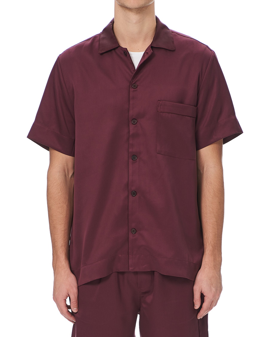 Men | Pyjamas & Robes | CDLP | Home Suit Short Sleeve Burgundy