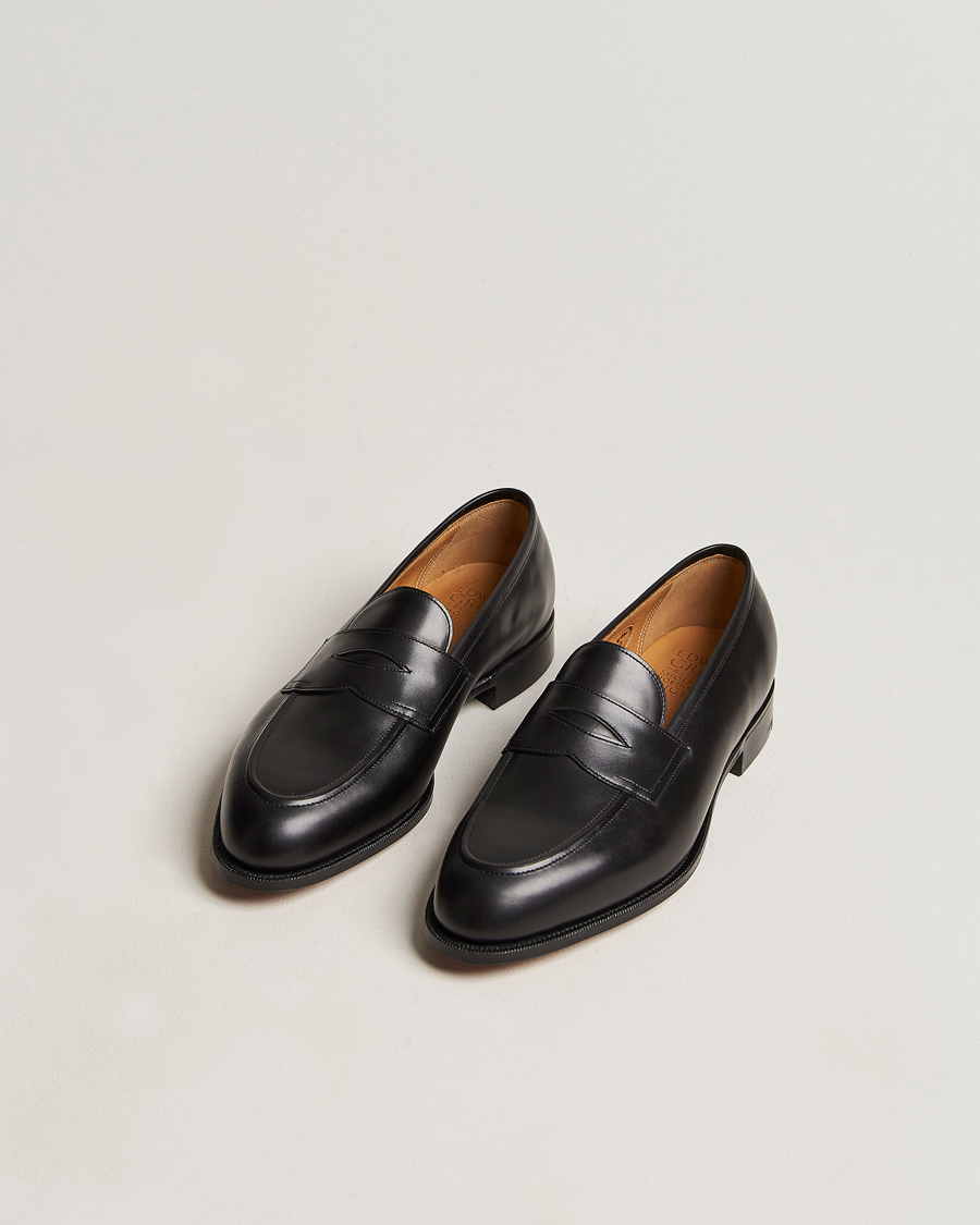 Men | Loafers | Edward Green | Piccadilly Penny Loafer Black Calf
