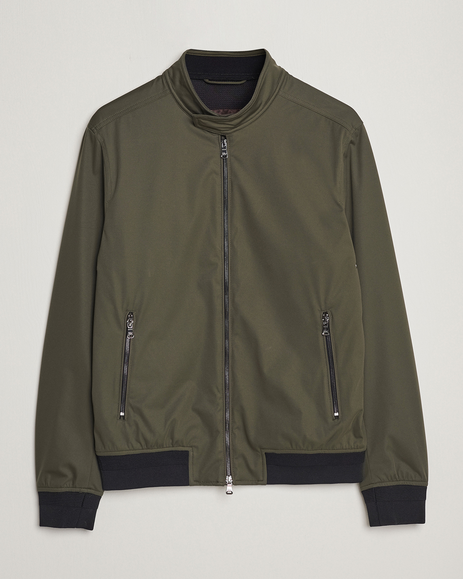 Men | Coats & Jackets | Oscar Jacobson | Harris Harrington Nylon Jacket Green