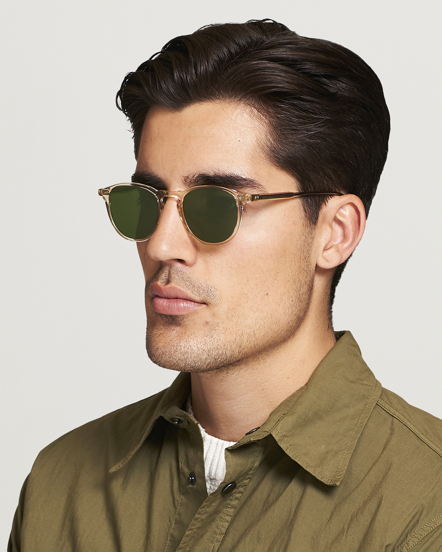 Men | Sunglasses | Garrett Leight | Hampton 46 Sunglasses Pure Green