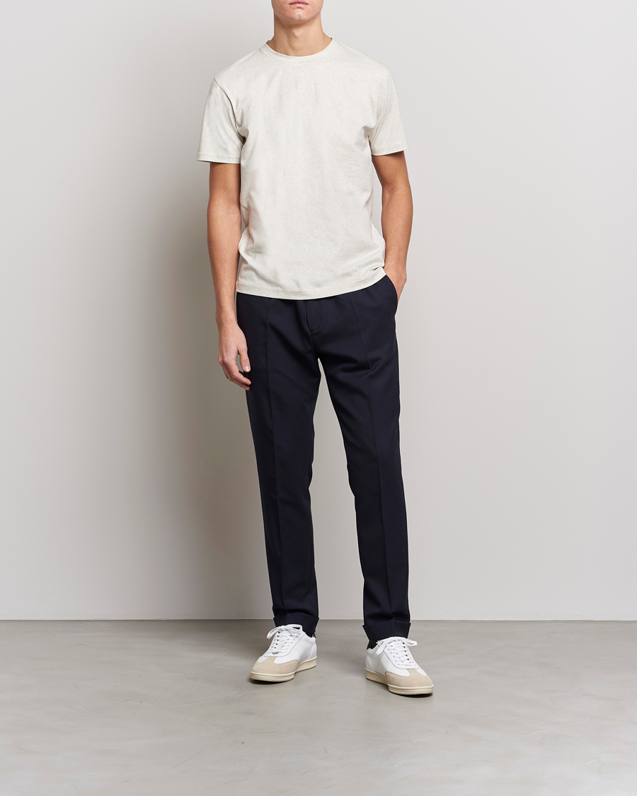 Men | T-Shirts | Sunspel | Riviera Midweight Tee Archive White