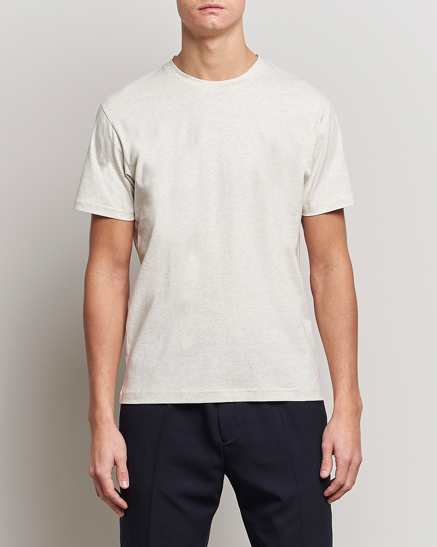 Men | T-Shirts | Sunspel | Riviera Organic Tee Archive White