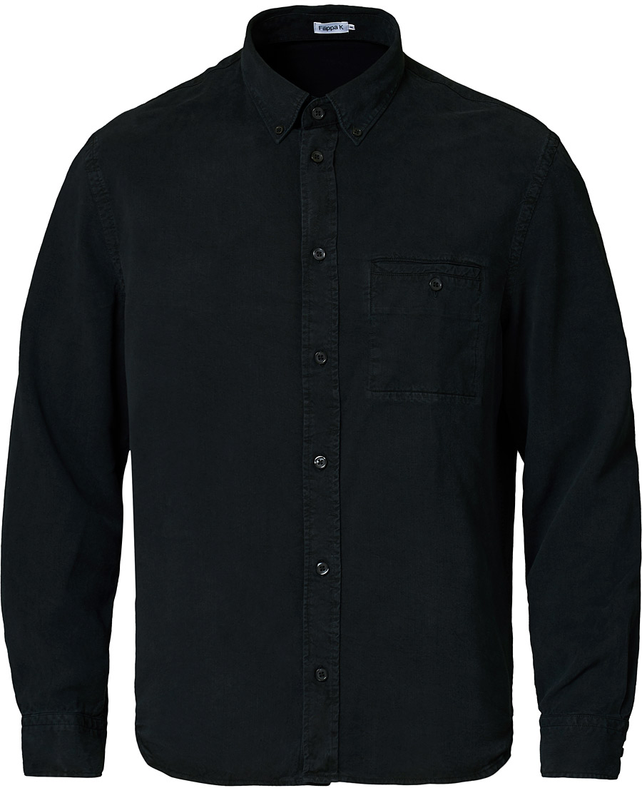 Men |  | Filippa K | Zachary Tencel Shirt Almost Black