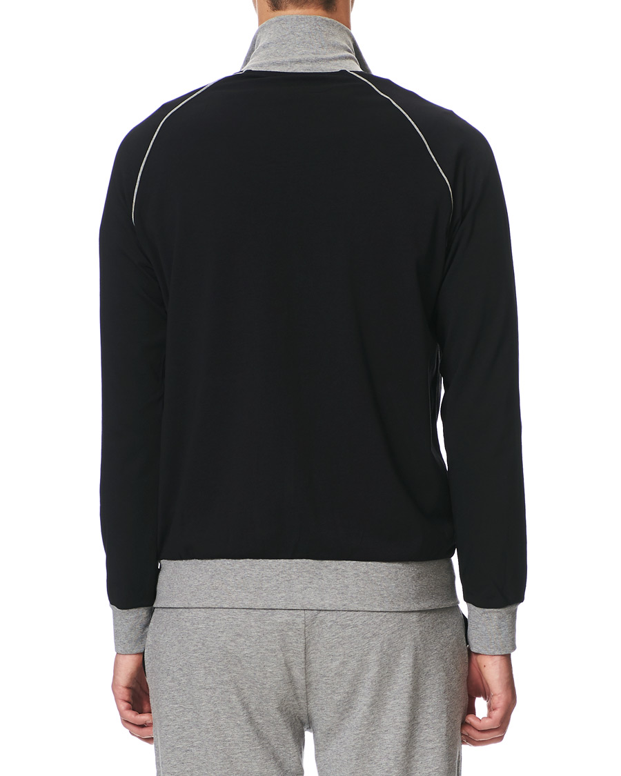 Men | BOSS Loungewear Full-Zip Sweater Black | BOSS BLACK | BOSS Loungewear Full-Zip Sweater Black
