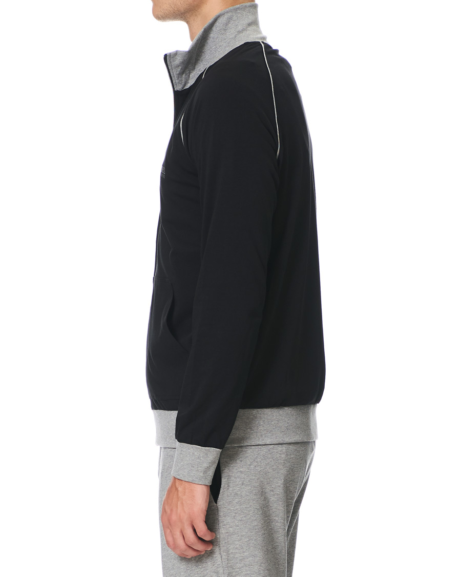 Men | BOSS Loungewear Full-Zip Sweater Black | BOSS BLACK | BOSS Loungewear Full-Zip Sweater Black