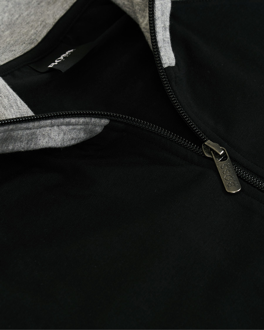Men | BOSS Loungewear Full-Zip Sweater Black | BOSS BLACK | BOSS Loungewear Full-Zip Sweater Black