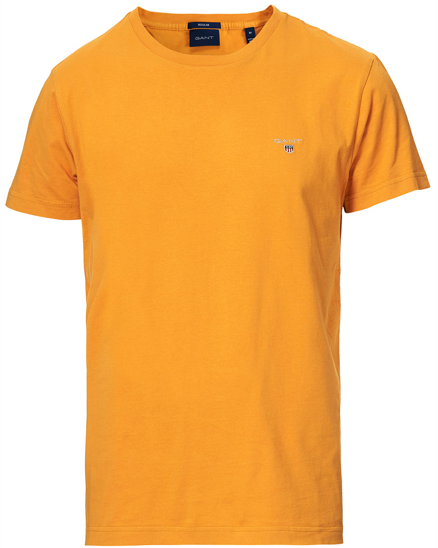 Men | T-Shirts | GANT | Original Crew Neck Tee Ivy Gold