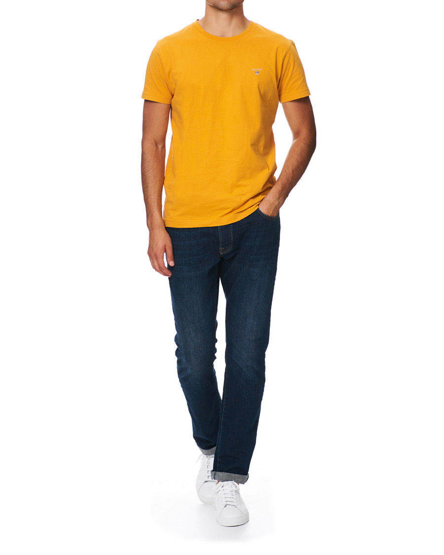 Men | T-Shirts | GANT | Original Crew Neck Tee Ivy Gold