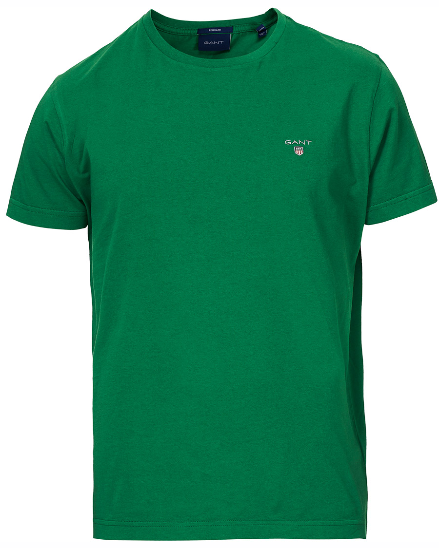 Men | T-Shirts | GANT | Original Crew Neck Tee Amazon Green