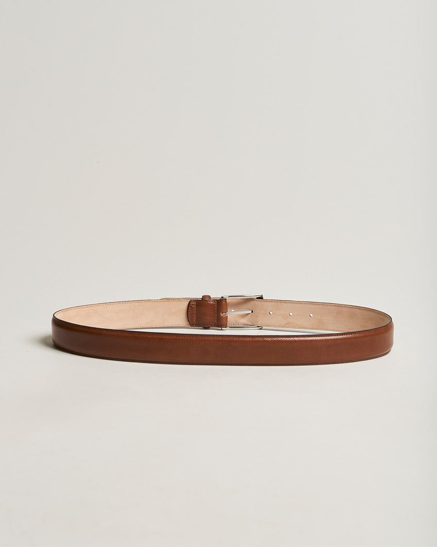 Men |  | Loake 1880 | Henry Leather Belt 3,3 cm Mahogany
