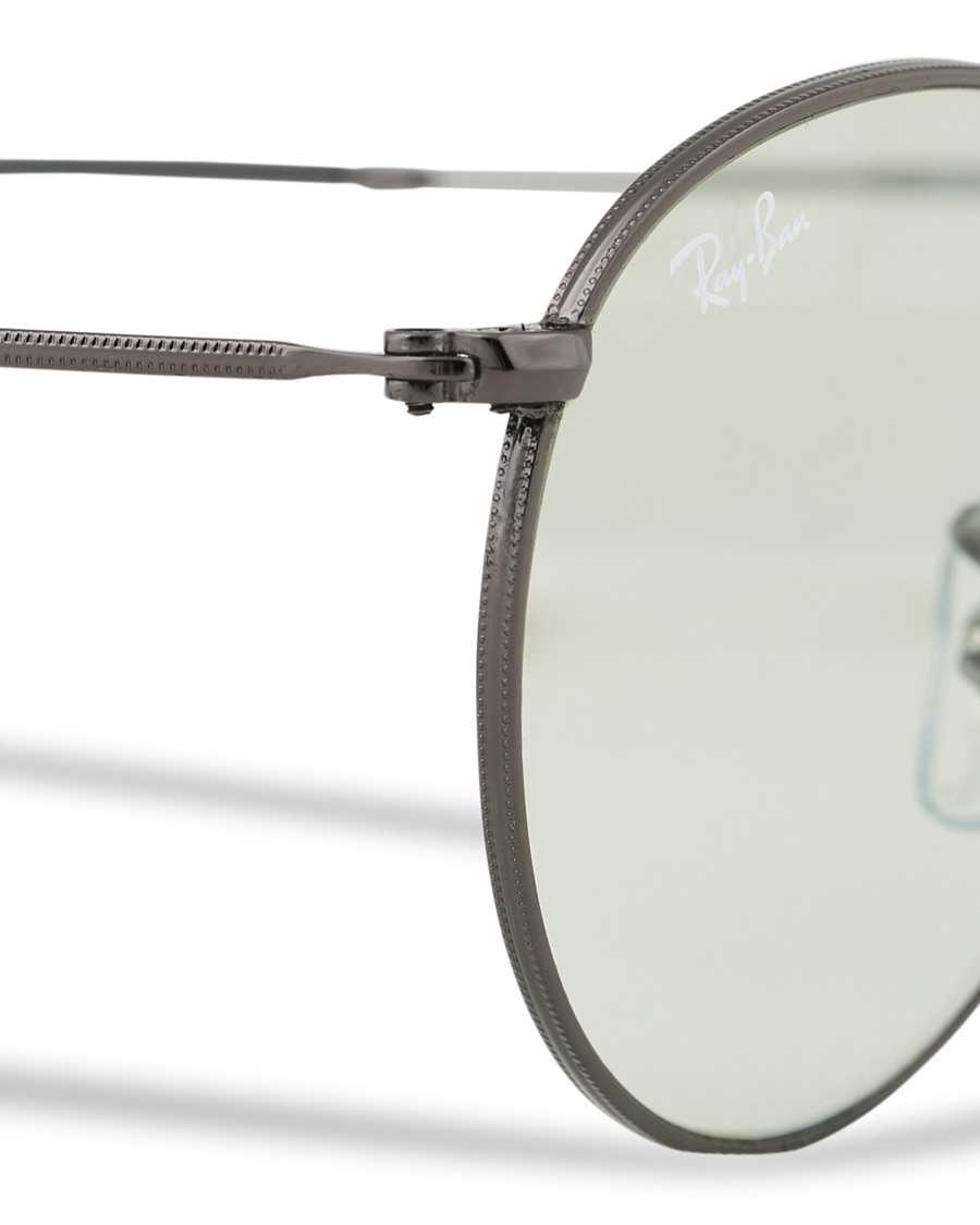 Men | Ray-Ban 0RB3447 Round Metal Sunglasses Gunmetal/Light Green | Ray-Ban | 0RB3447 Round Metal Sunglasses Gunmetal/Light Green