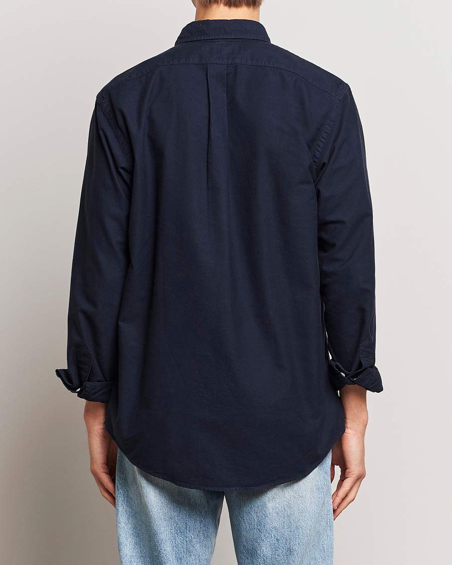 Men | Shirts | Polo Ralph Lauren | Custom Fit Garment Dyed Oxford Shirt Navy