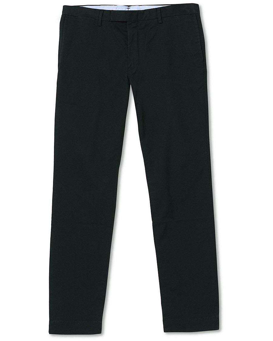 Men | Trousers | Polo Ralph Lauren | Slim Fit Stretch Chinos Black