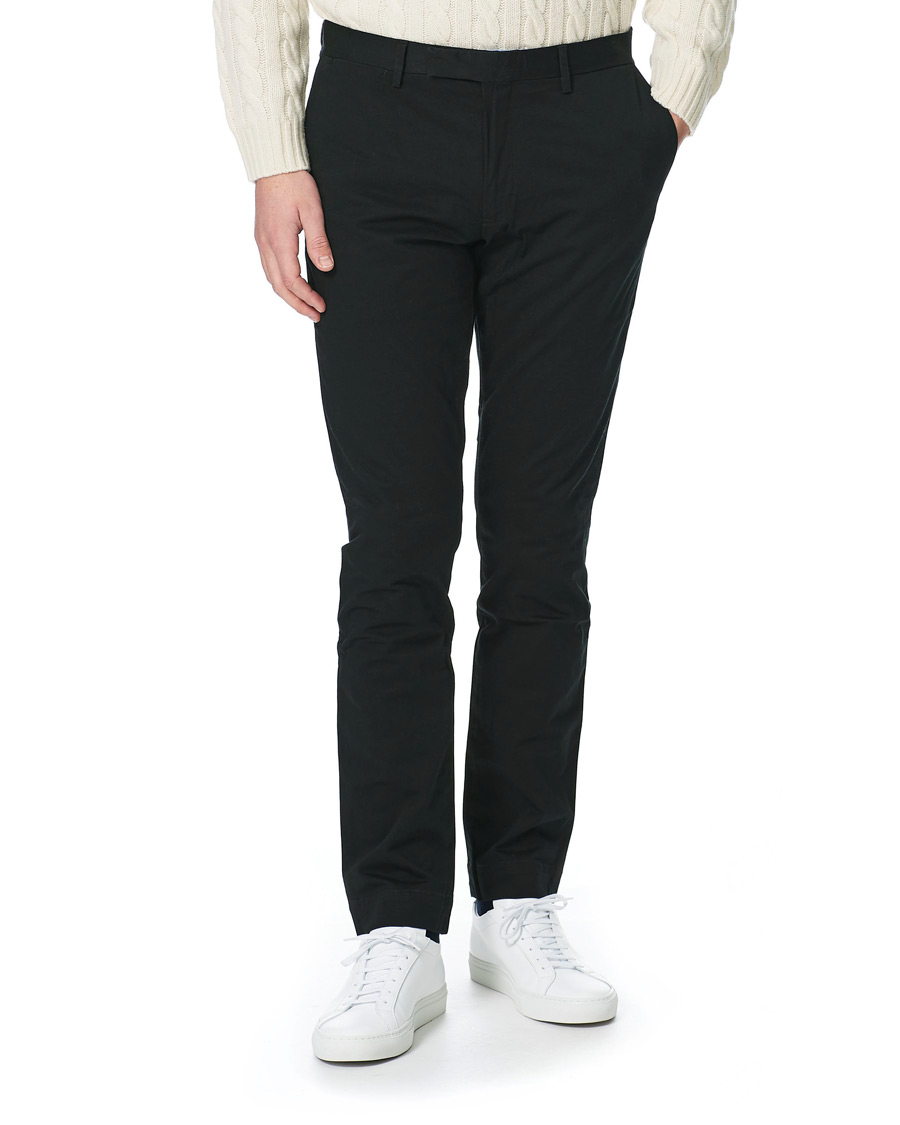 Men | Trousers | Polo Ralph Lauren | Slim Fit Stretch Chinos Black