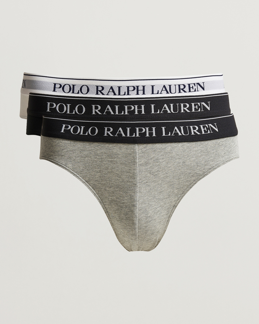 Men |  | Polo Ralph Lauren | 3-Pack Low Rise Brief Black/White/Grey