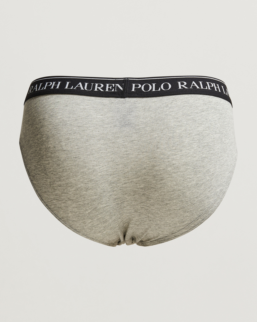 Polo Ralph Lauren 3-Pack Low Rise Brief Black/White/Grey at