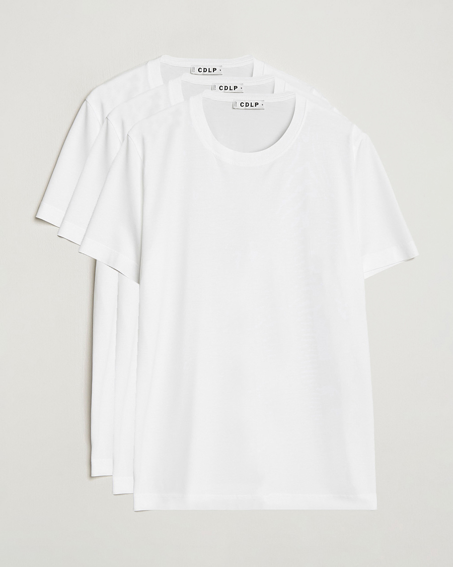 Men | T-Shirts | CDLP | 3-Pack Midweight T-Shirt White