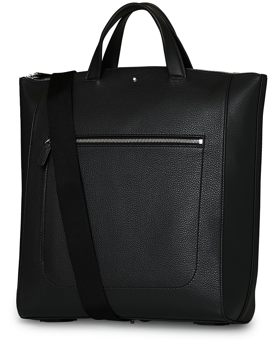 Men | Tote Bags | Montblanc | MST Soft Grain Tote with Zip Black