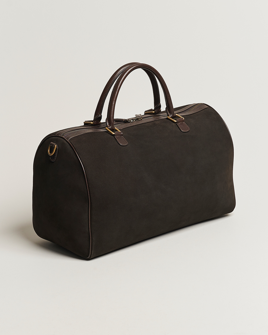 Men | Bags | Anderson's | Boston Suede Weekendbag Brown/Brown