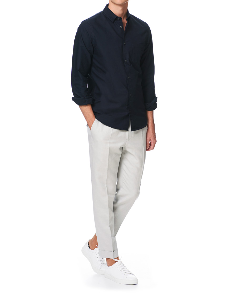 Men | Shirts | Filippa K | Tim Oxford Shirt Dark Navy