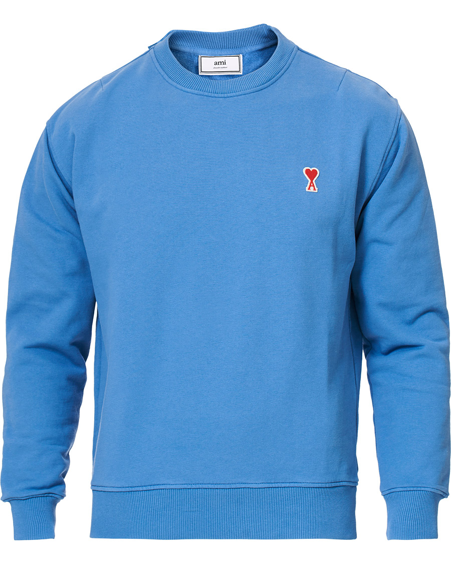 AMI Heart Logo Sweatshirt Blue hos CareOfCarl.com
