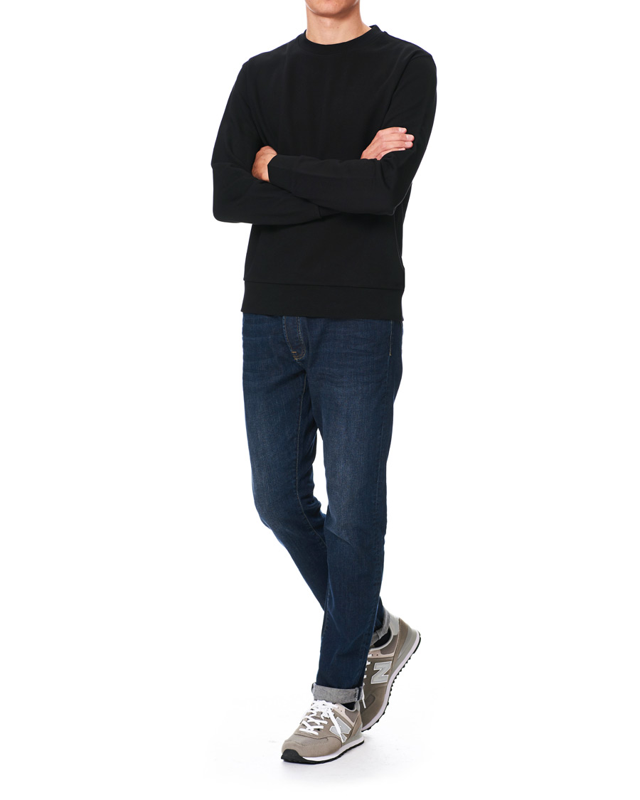 Men | Sweaters & Knitwear | Filippa K | Gustaf Cotton Sweatshirt Black