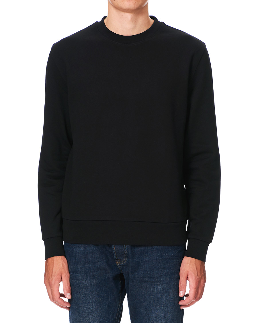 Men | Sweaters & Knitwear | Filippa K | Gustaf Cotton Sweatshirt Black