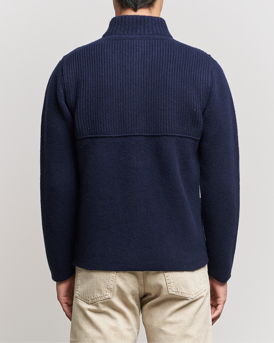 Men | Sweaters & Knitwear | Inis Meáin | Heavy Wool Cardigan Navy