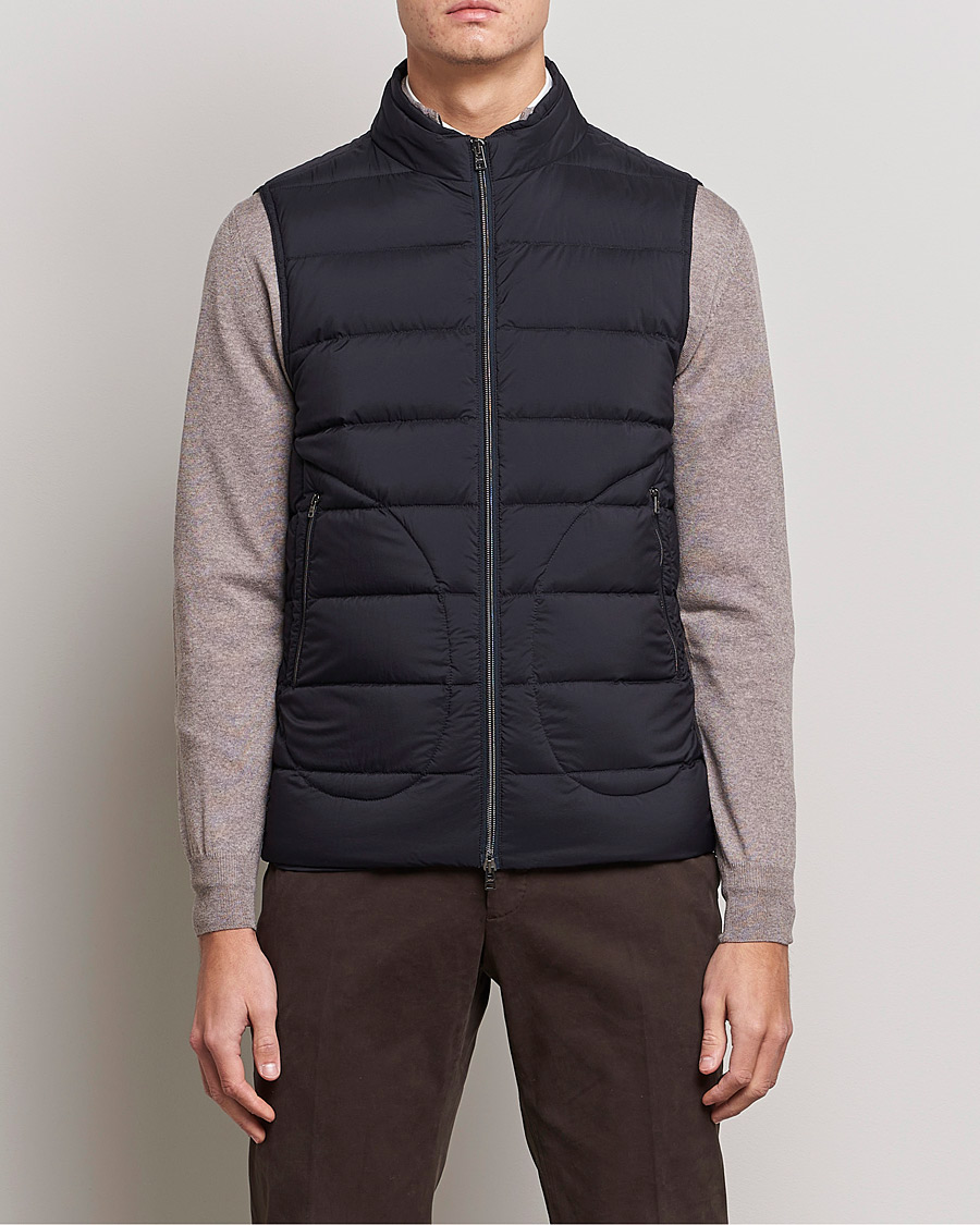 Men | Coats & Jackets | Herno | Nuage Down Vest Navy