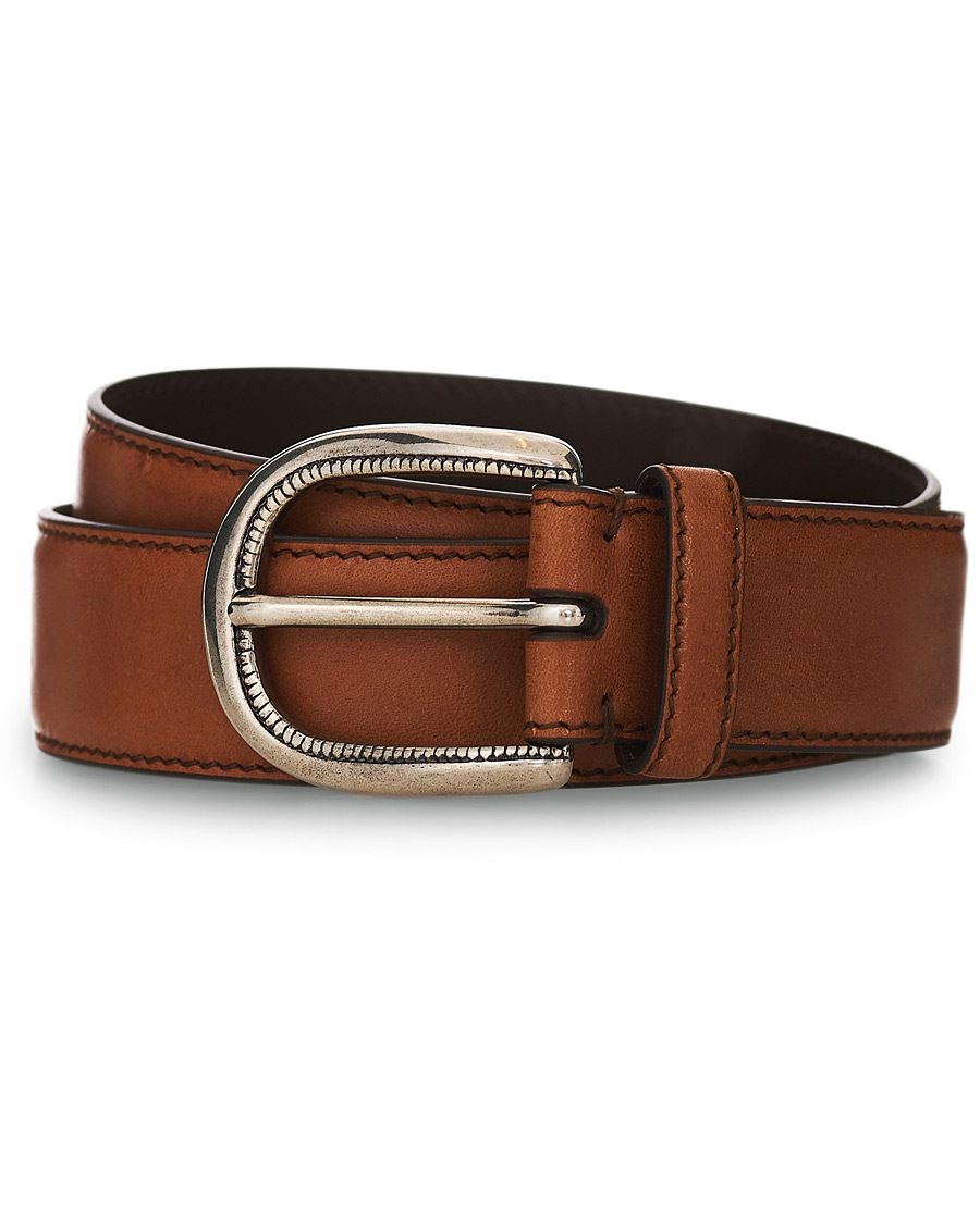 Men | Brunello Cucinelli Plain Belt Brown Calf | Brunello Cucinelli | Plain Belt Brown Calf