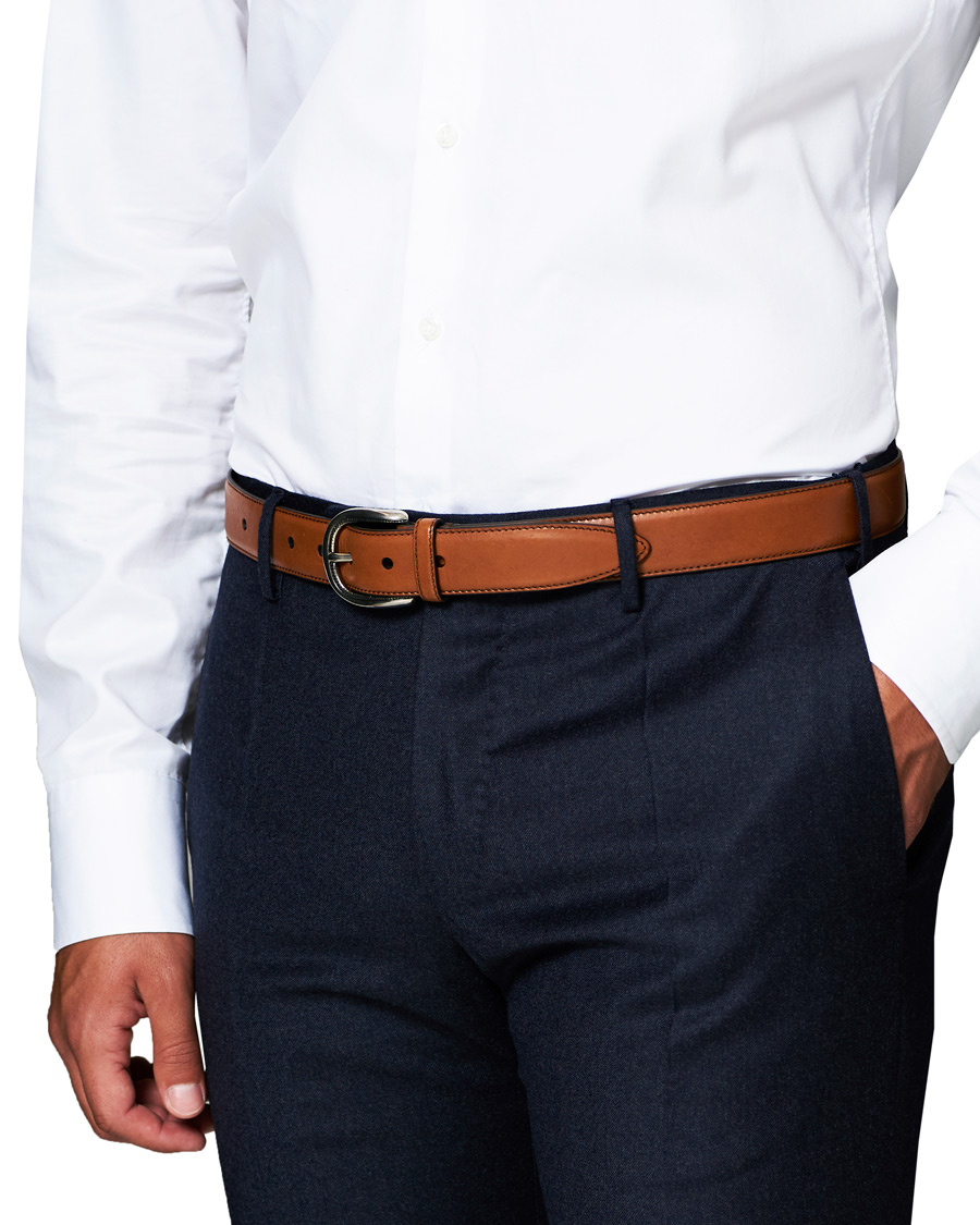 Men | Brunello Cucinelli Plain Belt Brown Calf | Brunello Cucinelli | Plain Belt Brown Calf