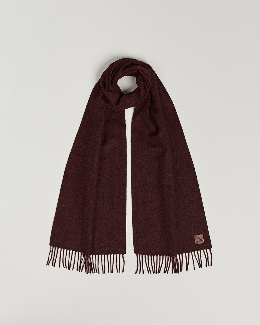 Men | Amanda Christensen Wool Scarf Red Melange | Amanda Christensen | Wool Scarf Red Melange