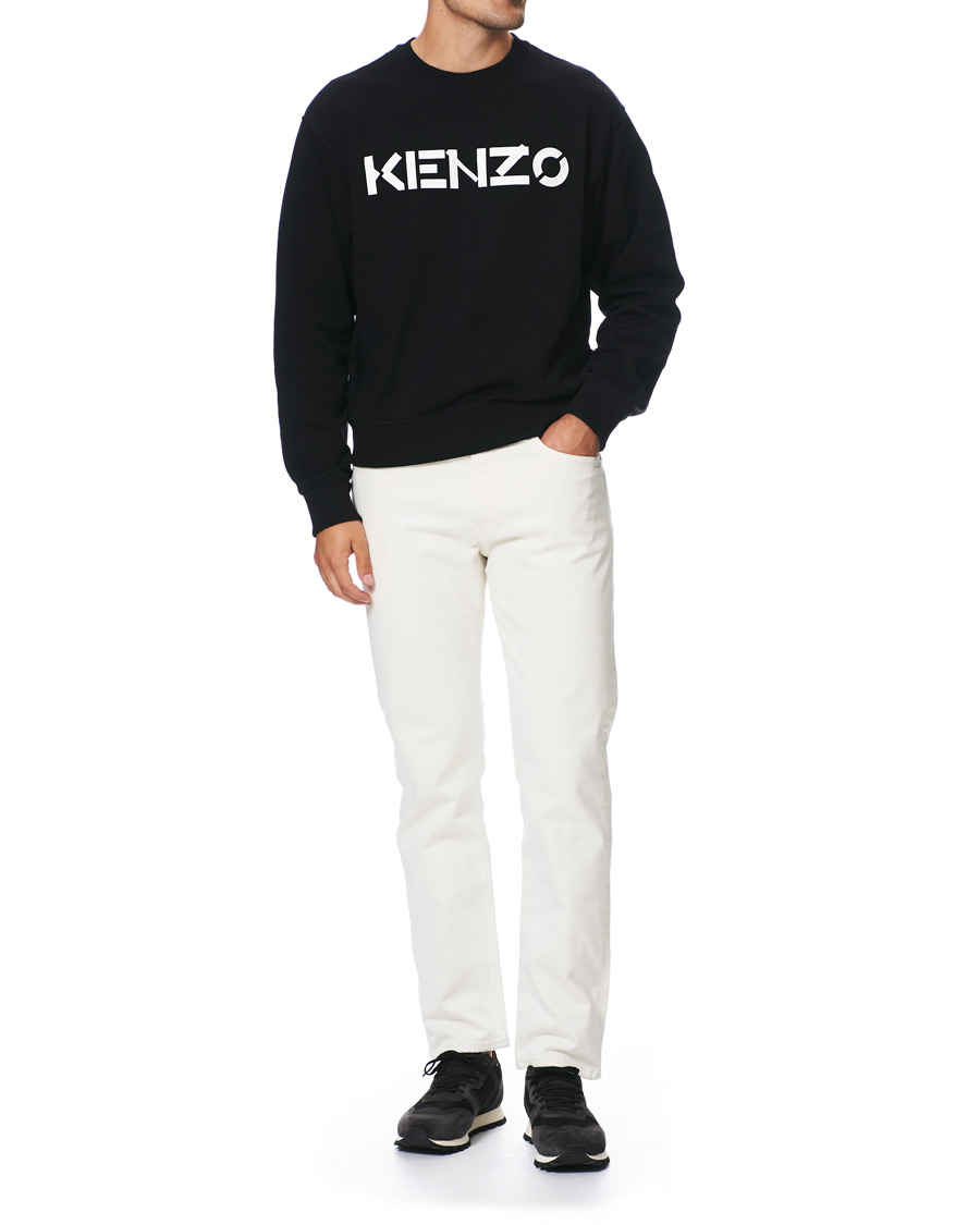 Men | Sweaters & Knitwear | KENZO | Logo Crew Neck Sweatshirt Black