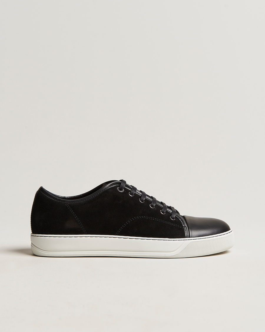 Men |  | Lanvin | Nappa Cap Toe Sneaker Black