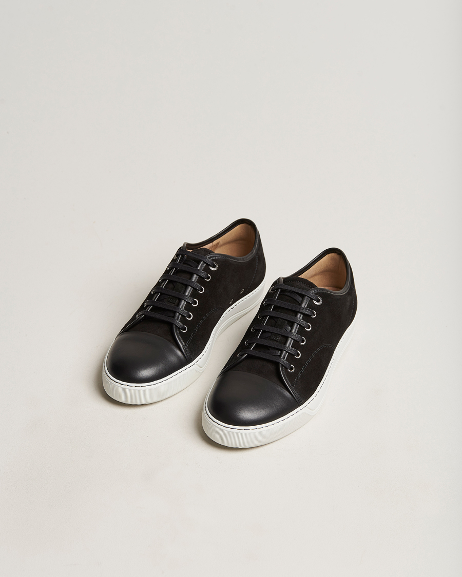 Men | Summer Shoes | Lanvin | Nappa Cap Toe Sneaker Black