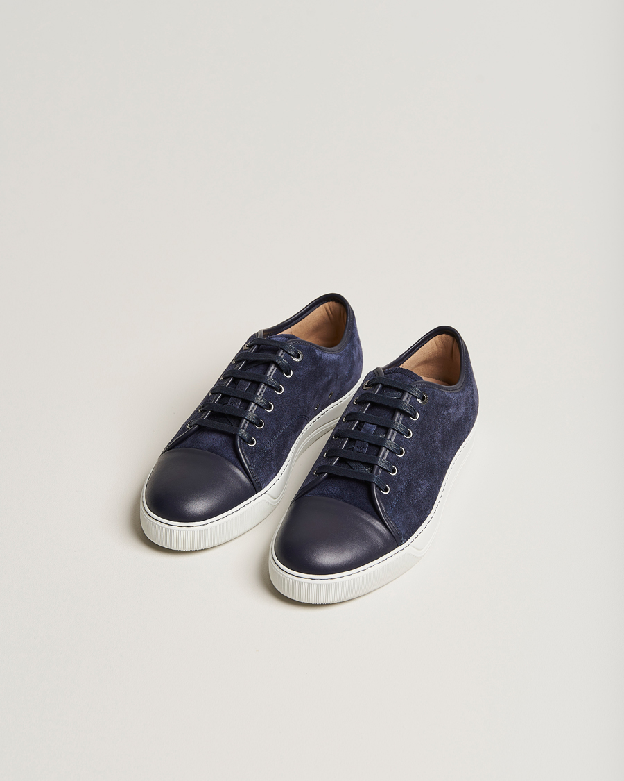 Men | Shoes | Lanvin | Nappa Cap Toe Sneaker Navy