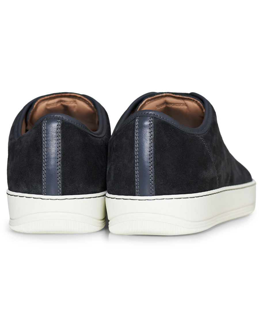 Men | Lanvin Patent Captoe Sneaker Grey Suede | Lanvin | Patent Captoe Sneaker Grey Suede