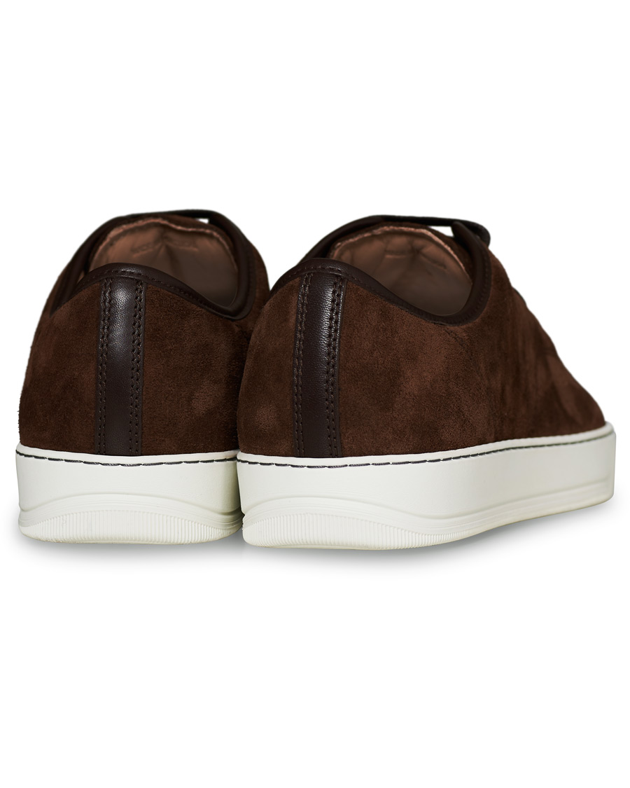 Men | Lanvin Patent Captoe Sneaker Brown Suede | Lanvin | Patent Captoe Sneaker Brown Suede