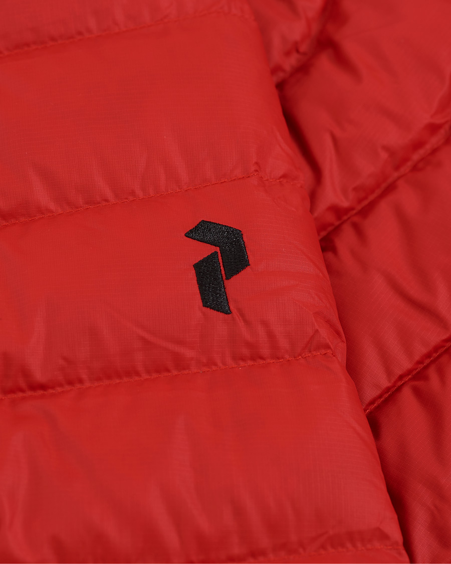 Peak Performance Frost Liner Down Hooded Jacket Red at CareOfCarl.com