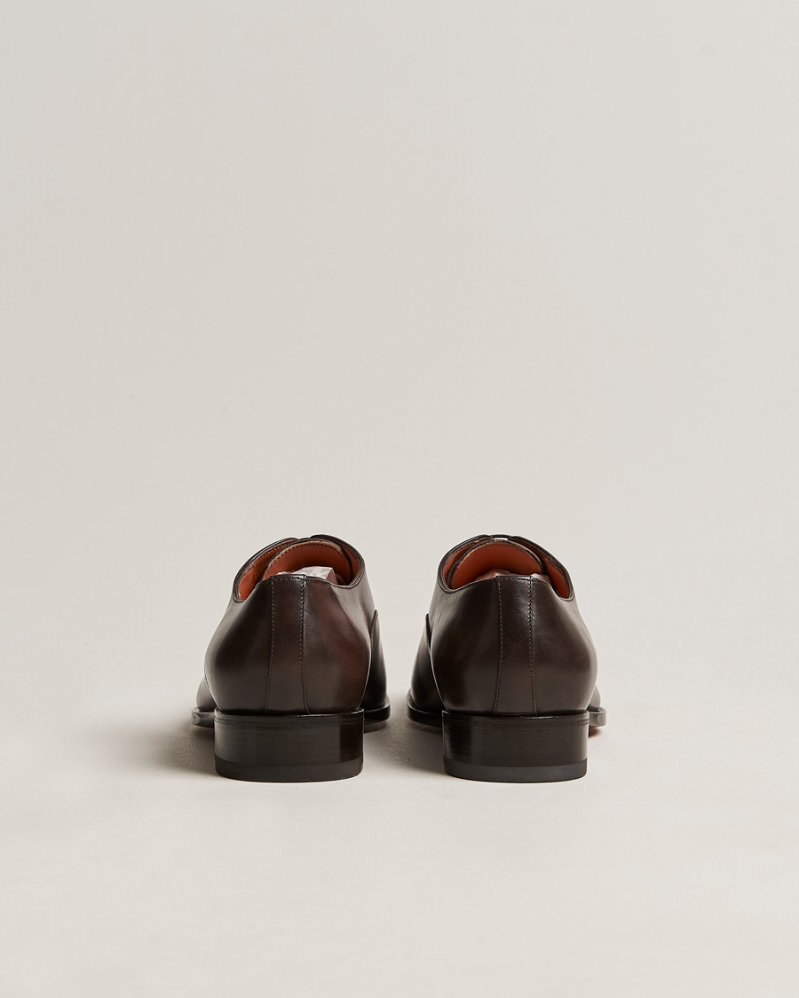 Men | Oxford Shoes | Santoni | Blake Oxford  Dark Brown Calf