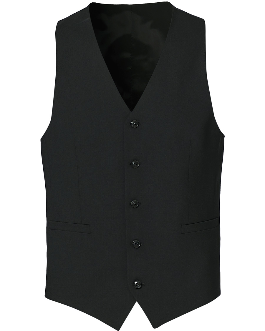 Men | Blazers | Tiger of Sweden | Litt Wool Waistcoat Black