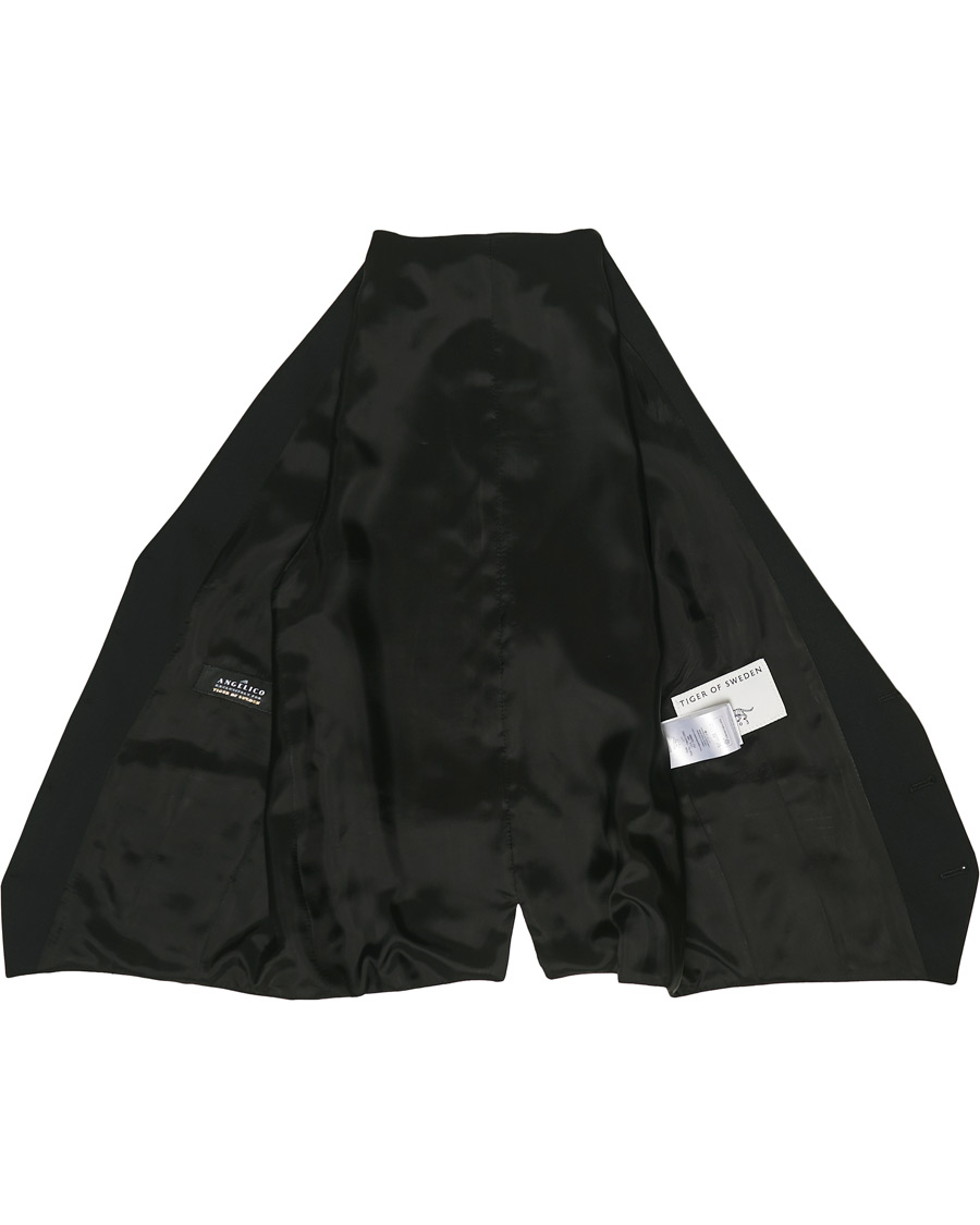 Men | Blazers | Tiger of Sweden | Litt Wool Waistcoat Black