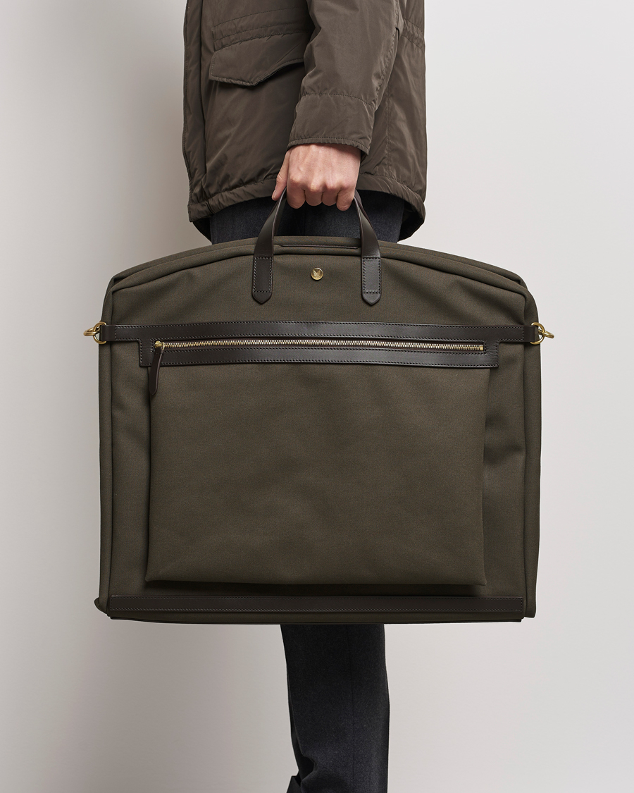 Men | Bags | Mismo | MismoM/S Suit CarrierArmy/Dark Brown