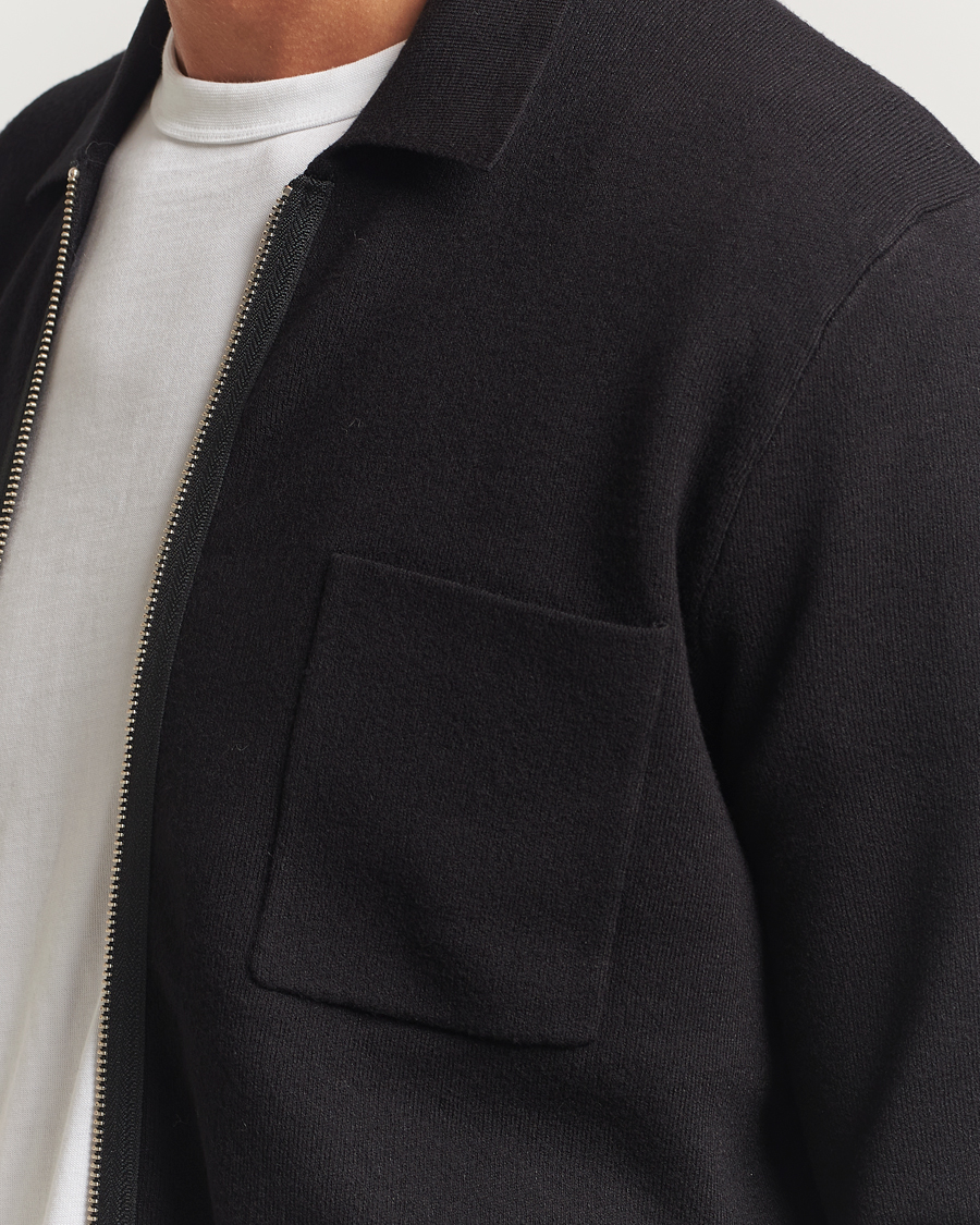 Men | Sweaters & Knitwear | Samsøe Samsøe | Guna Full Zip Black