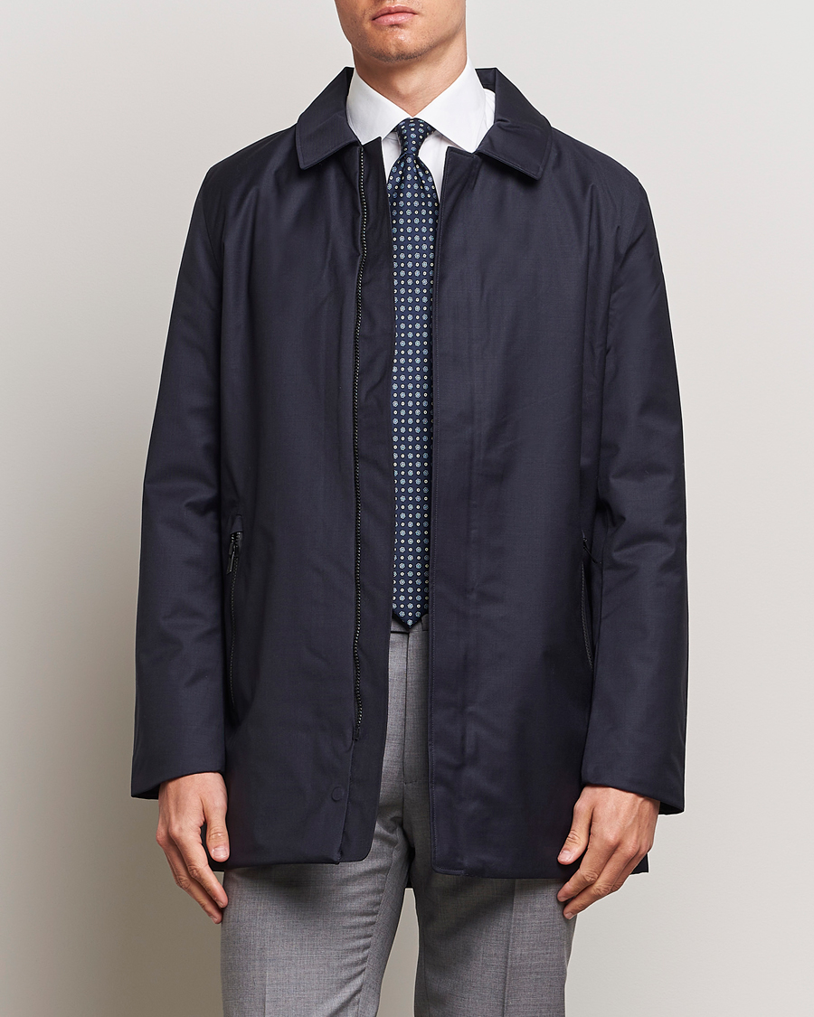 Men | Formal jackets | UBR | Regulator Coat Savile Dark Navy Wool