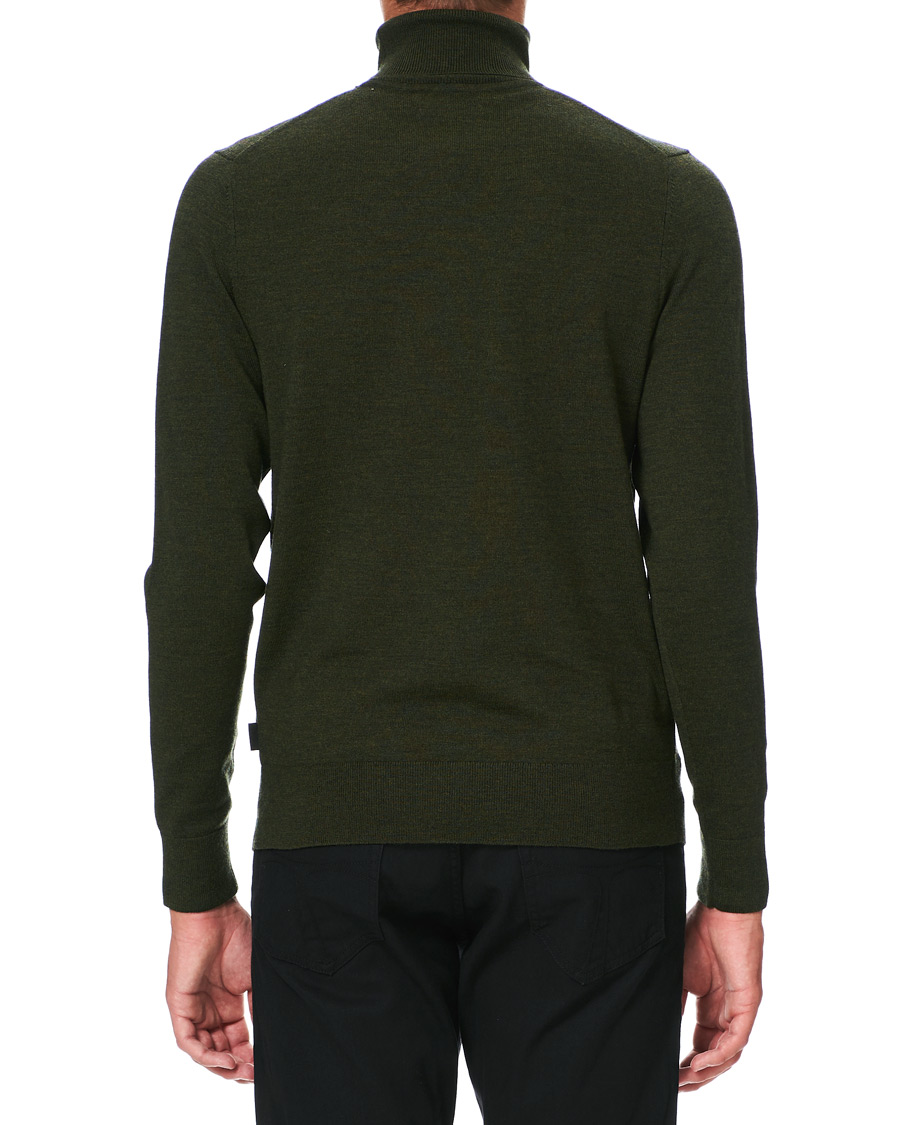 Men | Sweaters & Knitwear | Calvin Klein | Superior Wool Rollneck Dark Olive