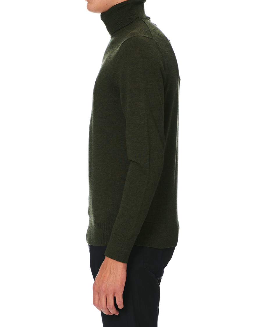 Men | Sweaters & Knitwear | Calvin Klein | Superior Wool Rollneck Dark Olive