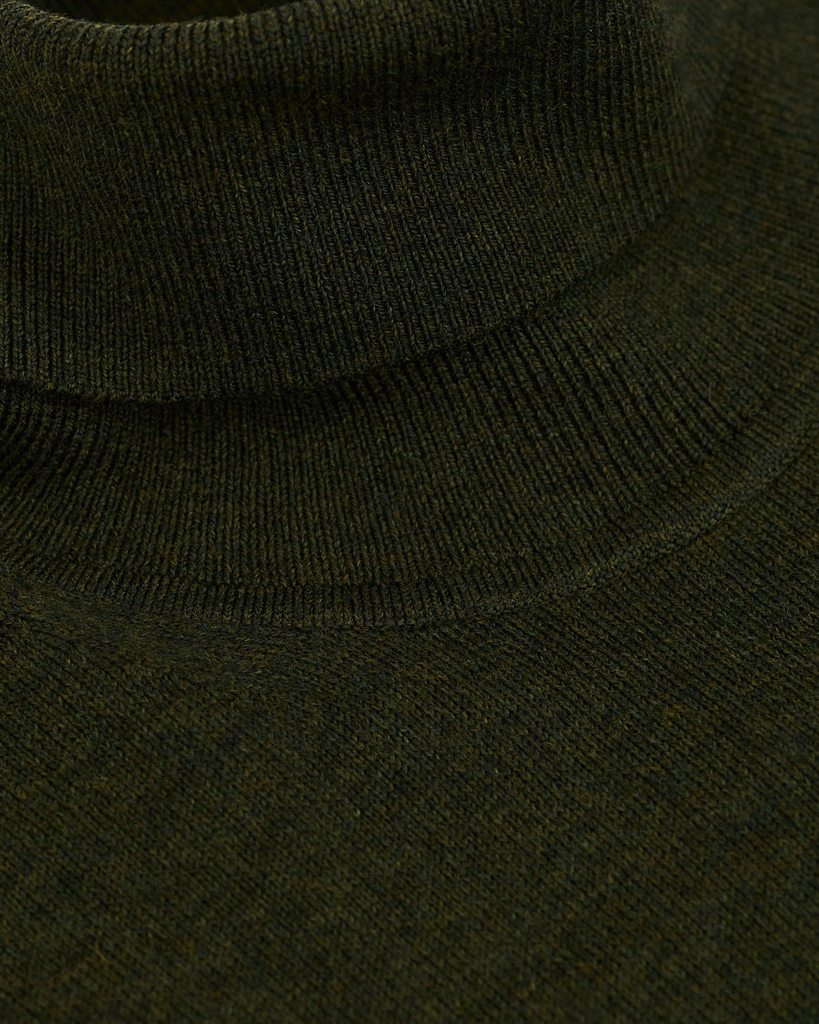 Men | Sweaters & Knitwear | Calvin Klein | Superior Wool Rollneck Dark Olive