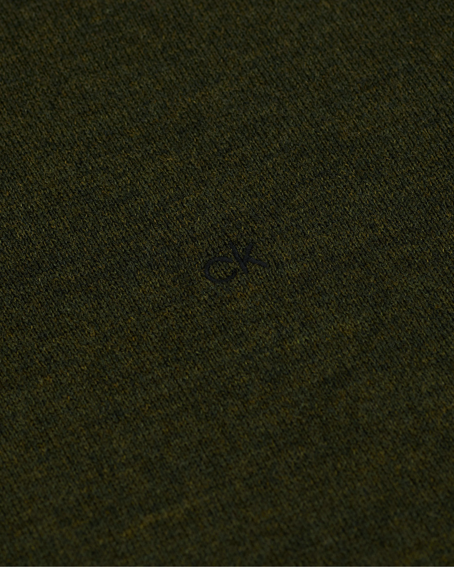 Men | Sweaters & Knitwear | Calvin Klein | Superior Wool Rollneck Dark Olive