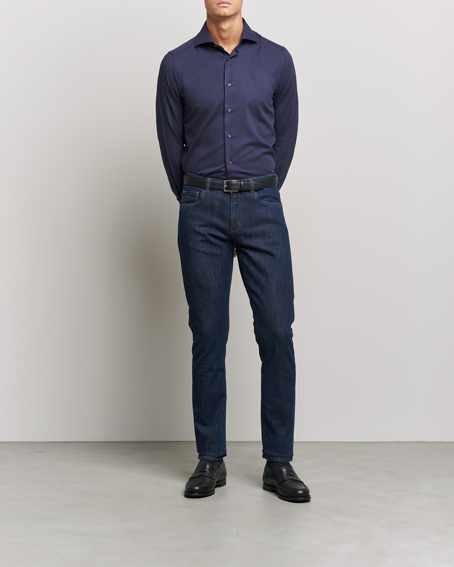 Men | Jeans | Canali | Slim Fit Jeans  Medium Blue